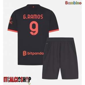 AC Milan Goncalo Ramos #9 Terza Maglia Bambino 2026-27 Manica Corta (+ Pantaloni corti)